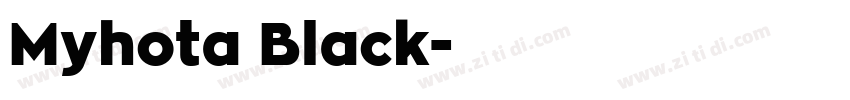 Myhota Black字体转换